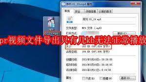 pr视频文件导出只有几kb无法正常播放如何解决