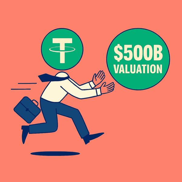 Tether 最新融资，估值达 5000 亿美元
