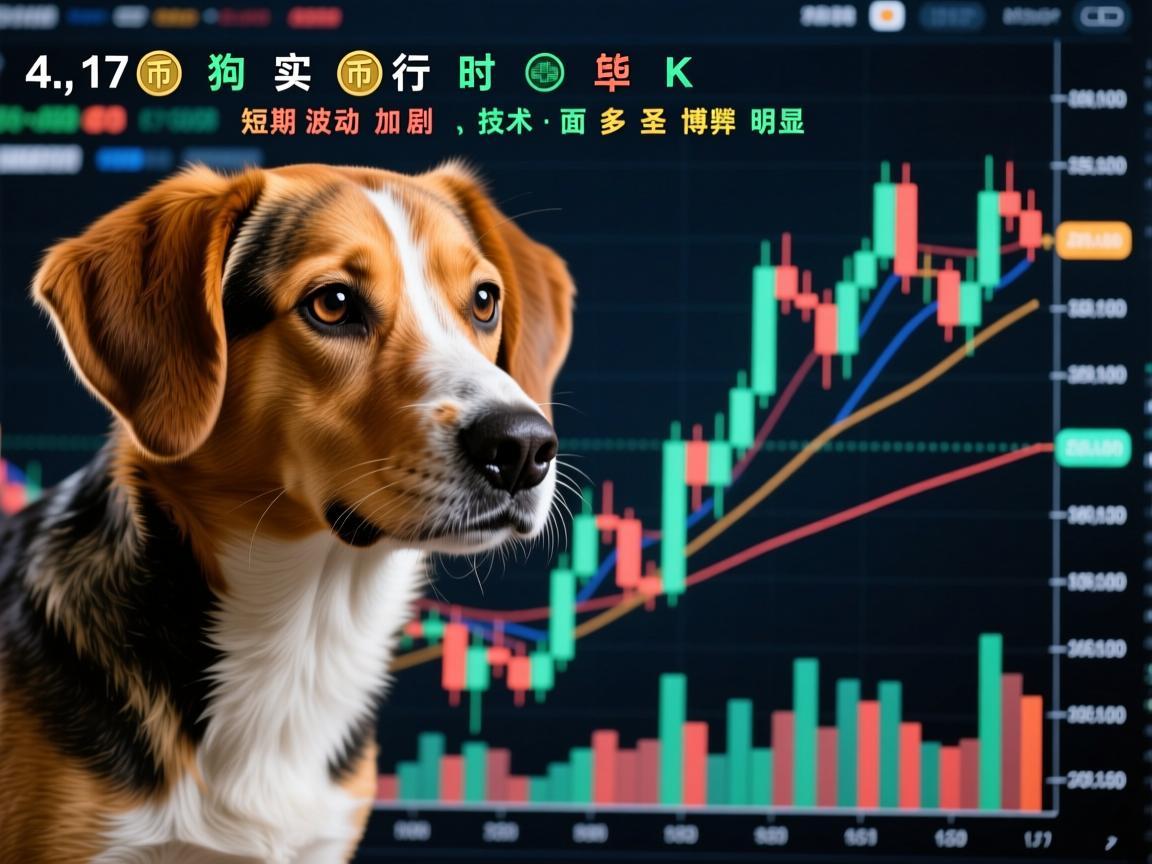 4.17狗狗币实时行情K线图，短期波动加剧，技术面多空博弈明显