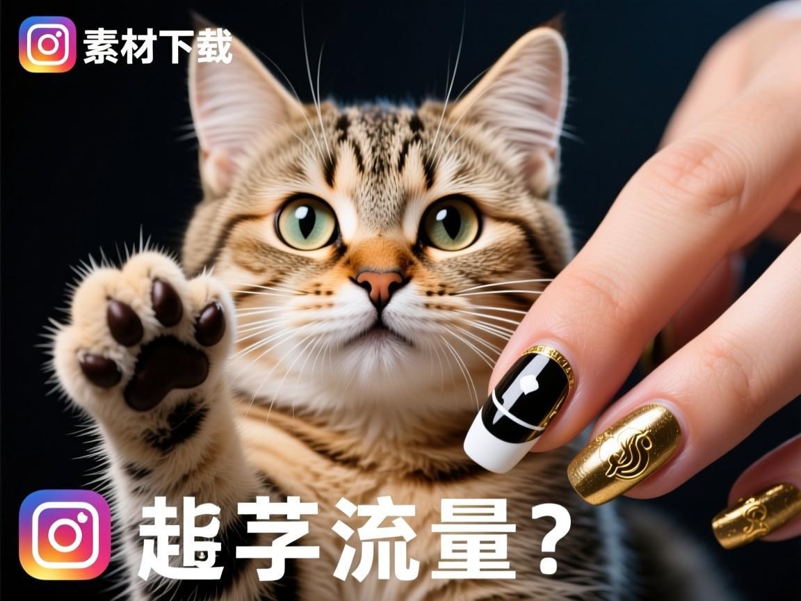 美甲猫meme素材下载，解锁社交媒体的萌爪流量密码