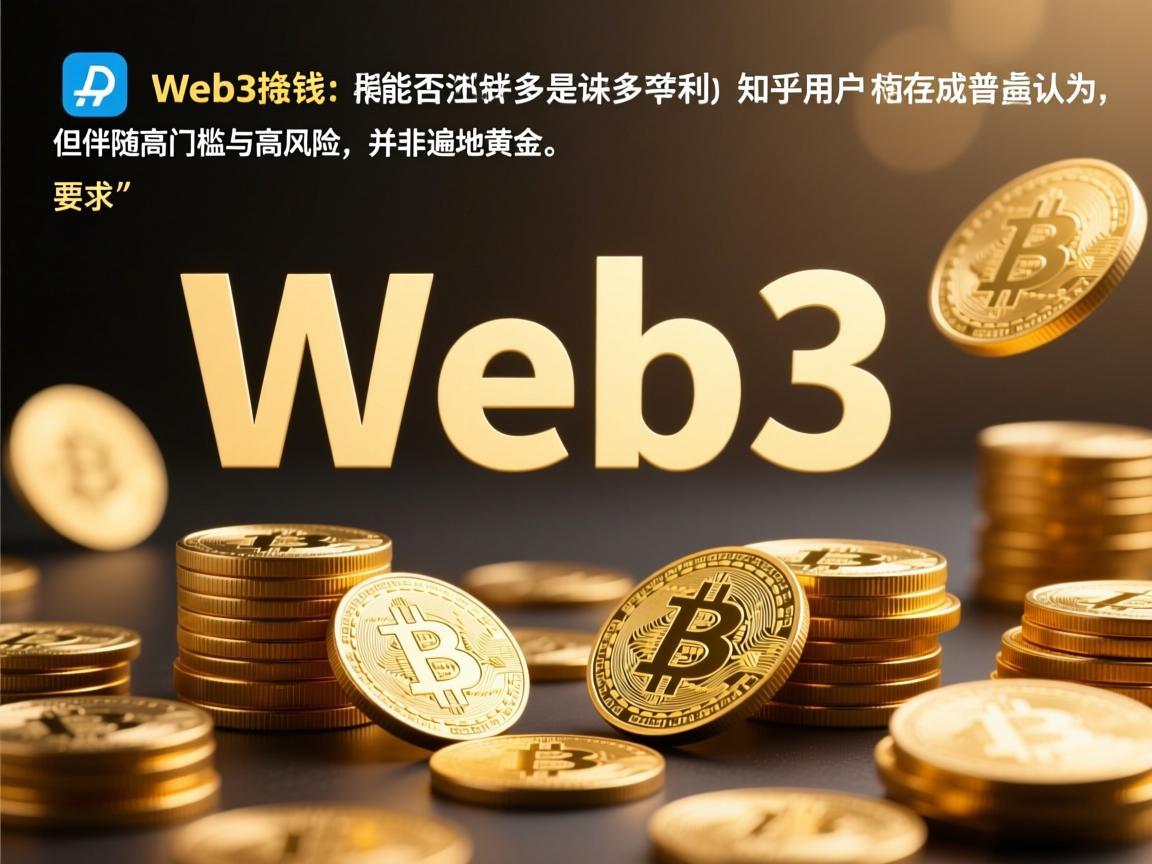 在Web3领域能否挣钱，是许多知乎用户关注的热点问题。相关回答普遍认为，Web3确实存在盈利机会，但伴随高门槛与高风险，并非遍地黄金
