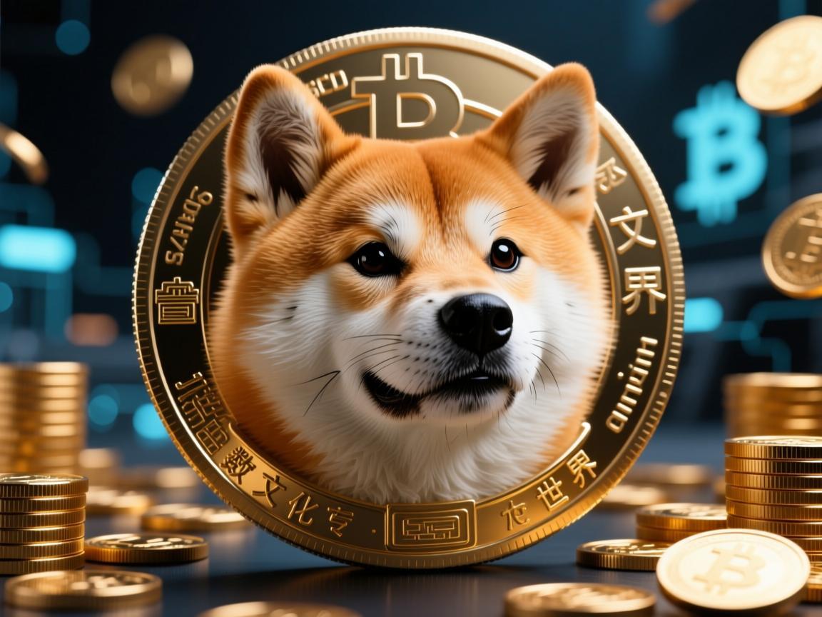 狗狗币头像图片，当柴犬文化席卷数字世界