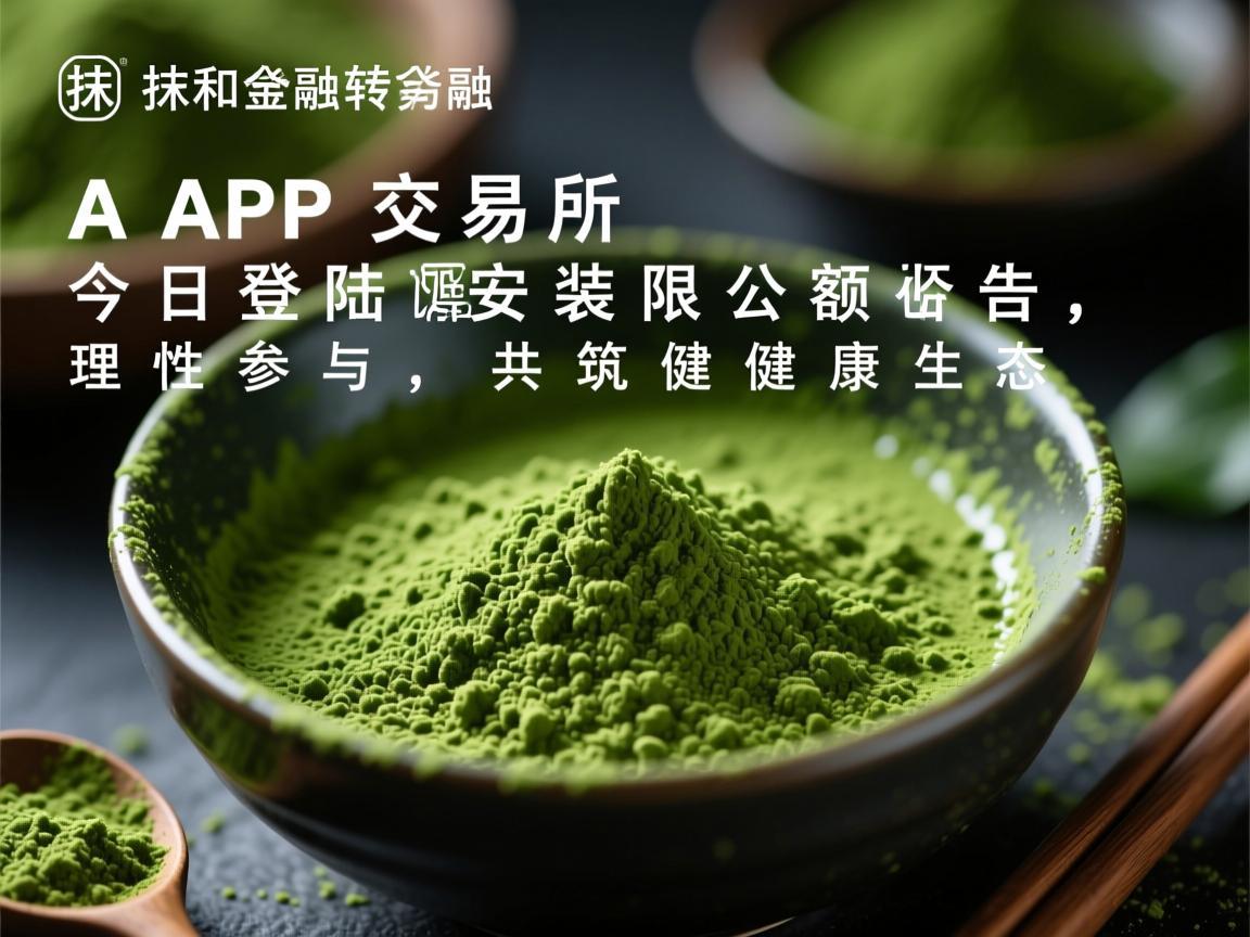 抹茶APP交易所今日登陆安装限额公告，理性参与，共筑健康生态