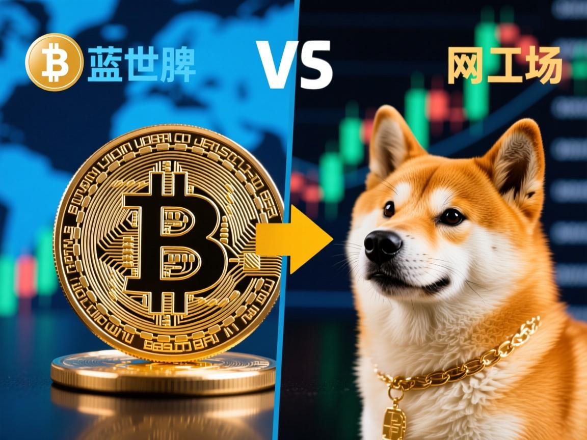 比特币与狗狗币价格对比，数字货币世界的蓝筹与网红