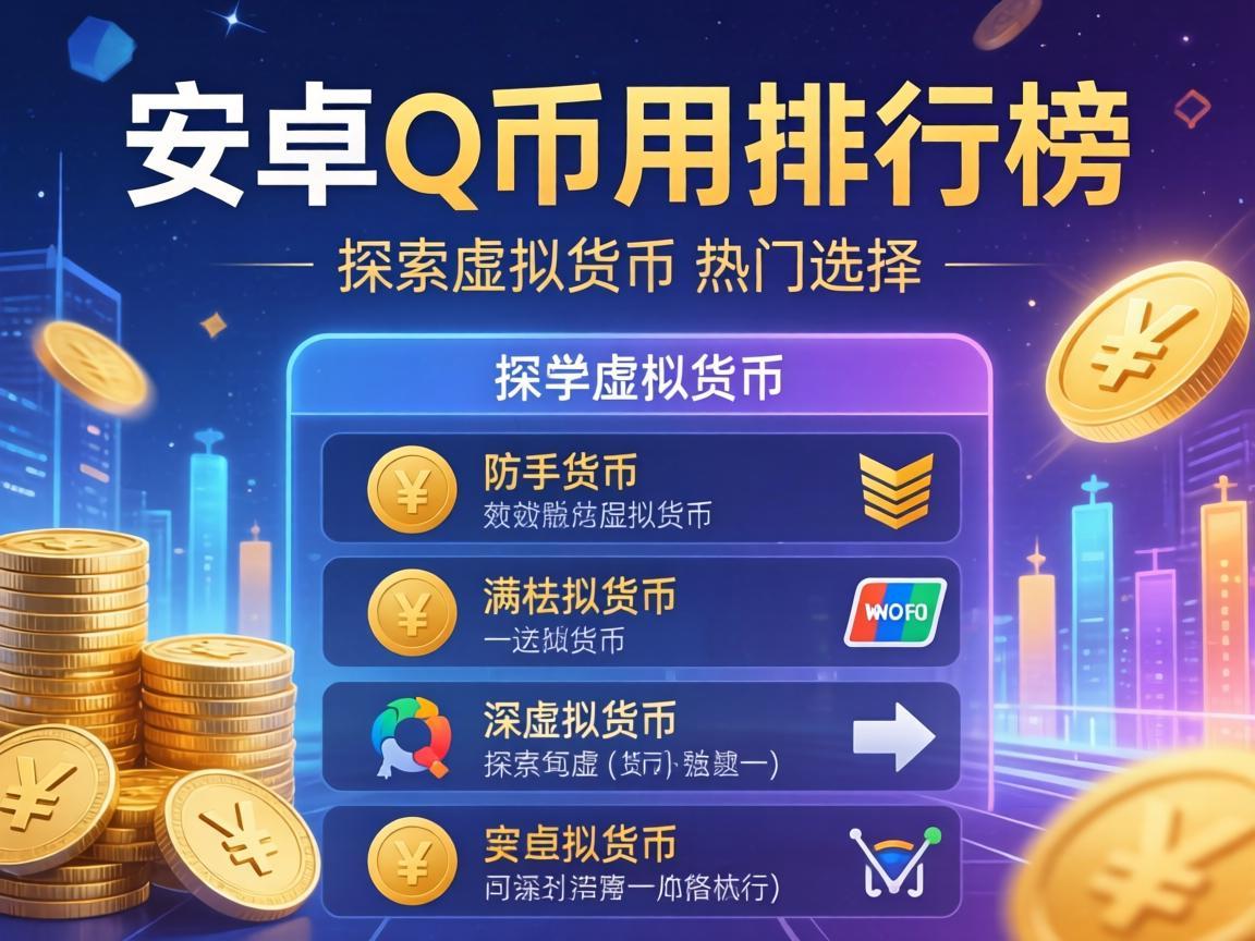 安卓Q币应用排行榜，探索虚拟货币的热门选择