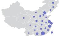 excel怎么制作中国地图背景效果的气泡图
