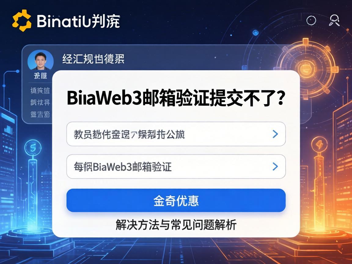 币安Web3邮箱验证提交不了 解决方法与常见问题解析