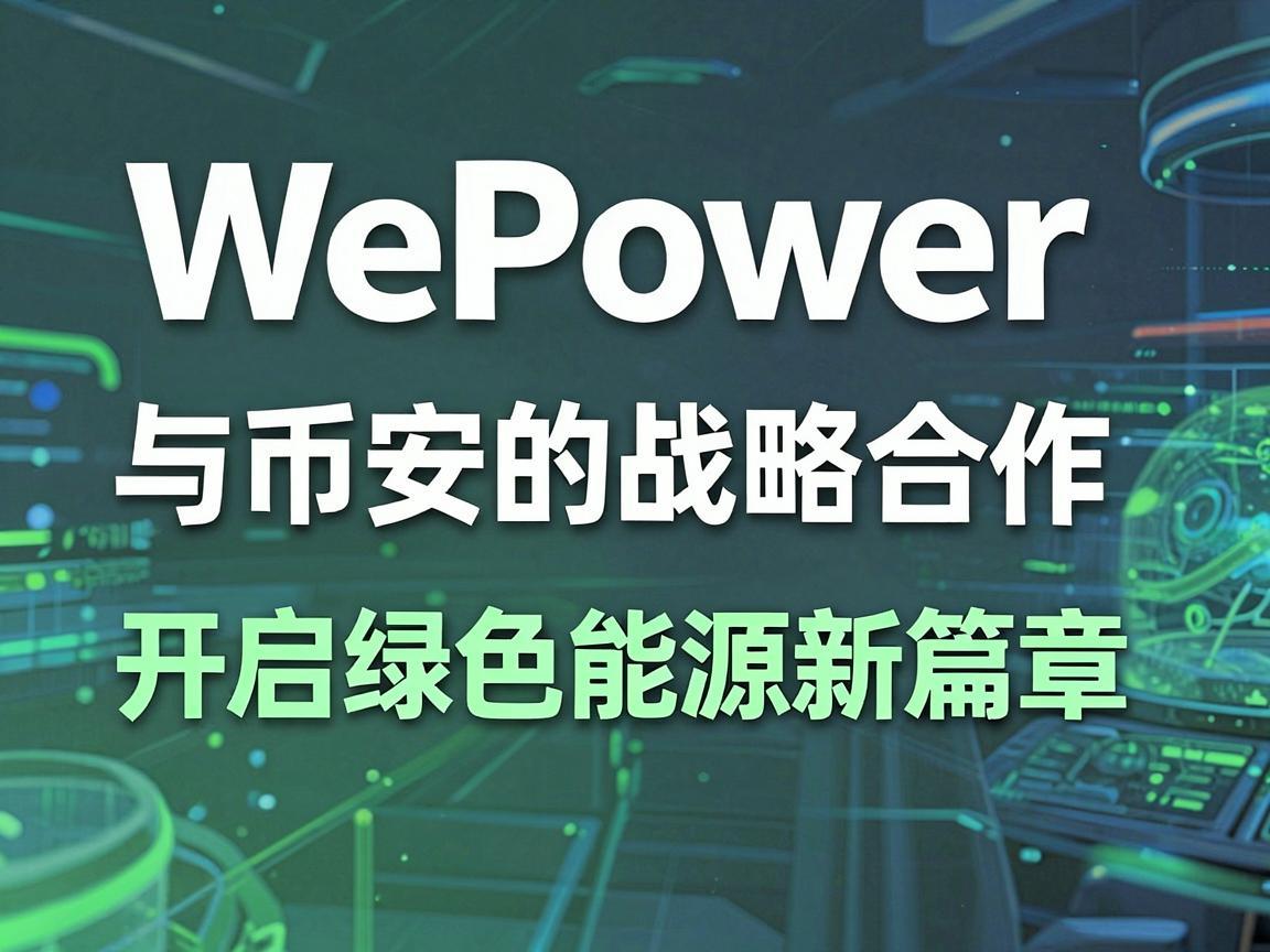 WePower 与币安的战略合作——开启绿色能源新篇章