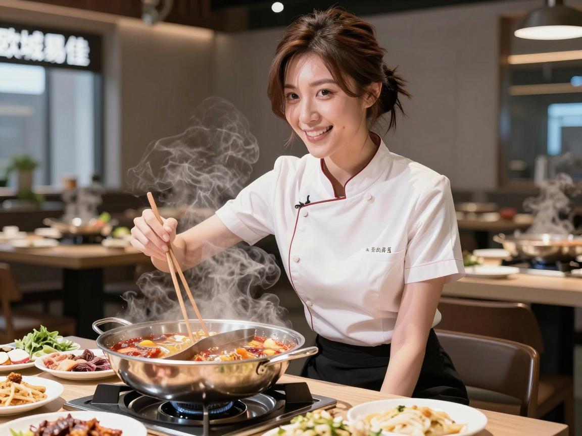 欧城易佳附近的旋转小火锅，美食新体验