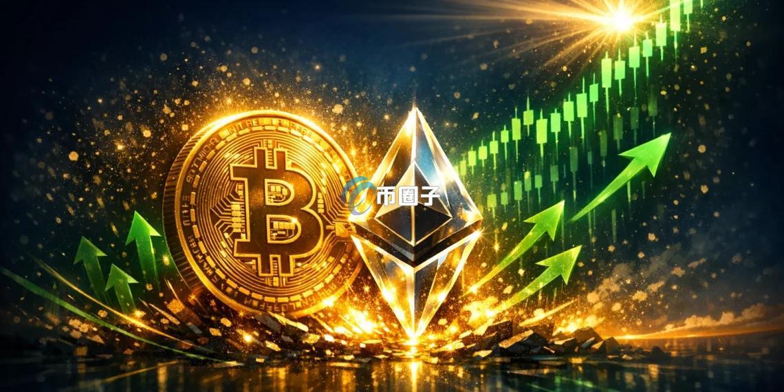 美伊和解驱动加密货币全面反弹！以太坊以+4.60%领涨 比特币冲击67300美元