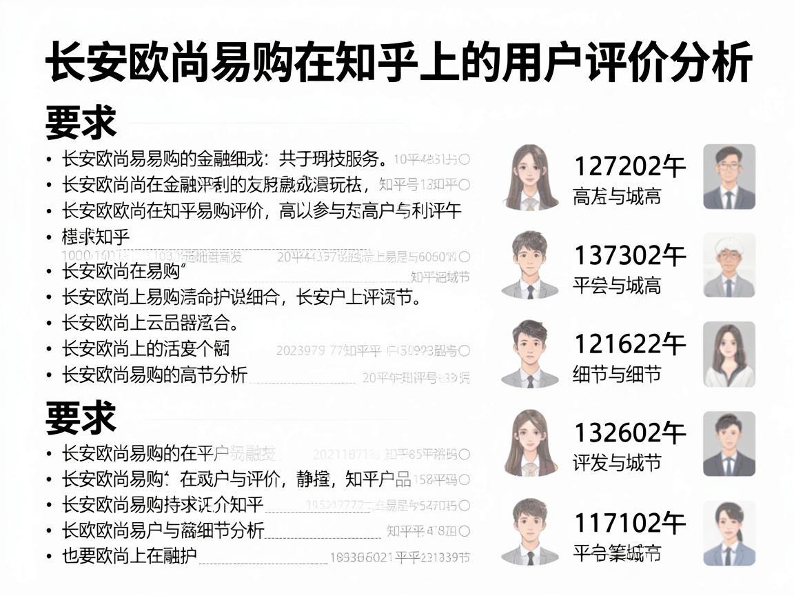 长安欧尚易购在知乎上的用户评价分析