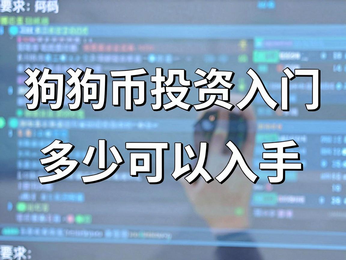 狗狗币投资入门,多少可以入手?
