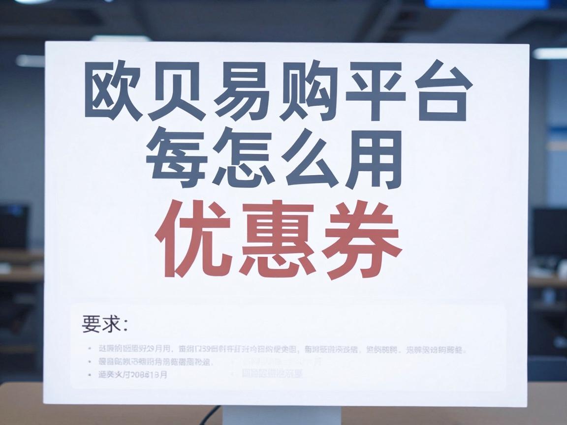 欧贝易购平台怎么用优惠券