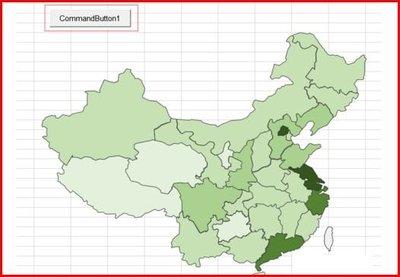 如何用excel制作中国地图背景效果的气泡图